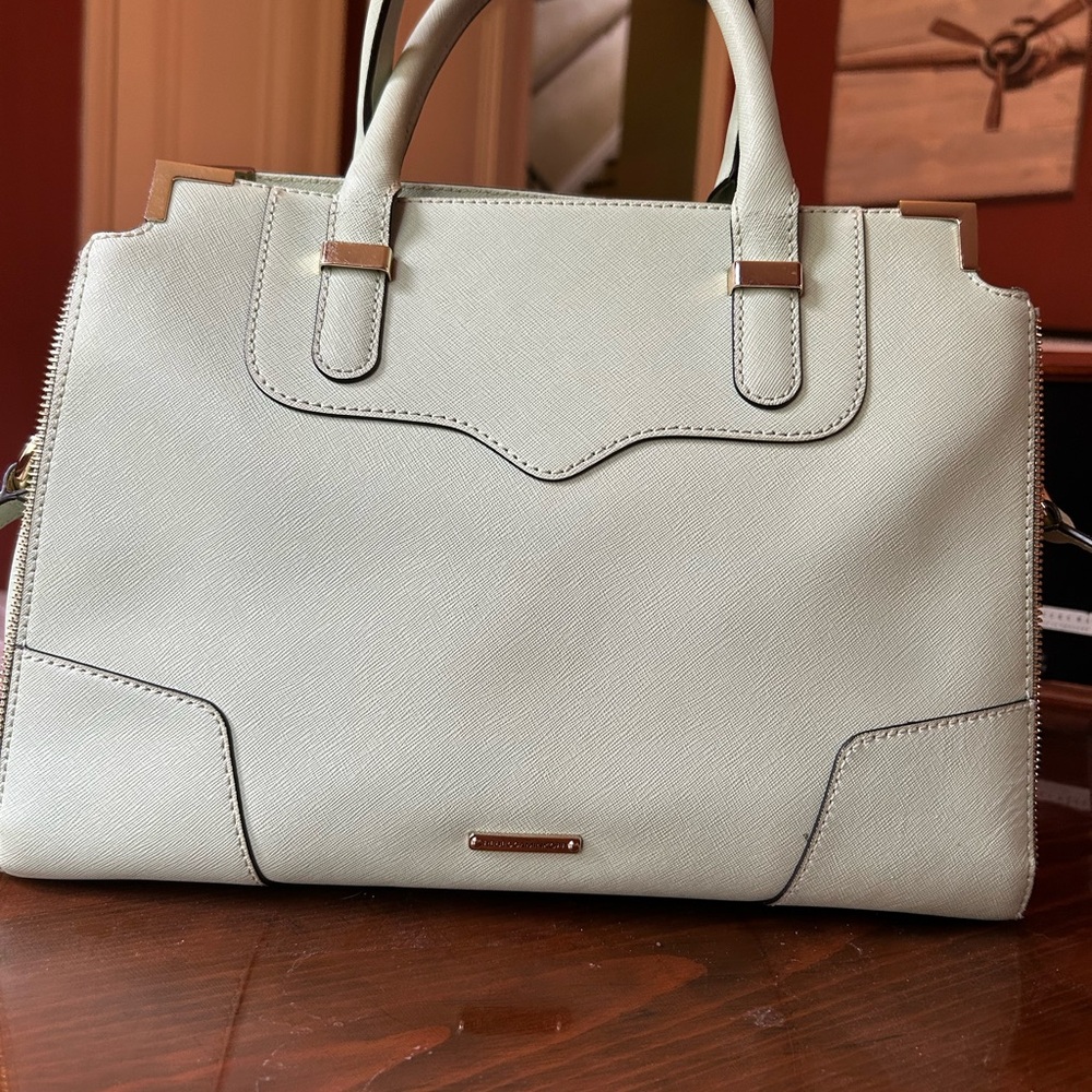 Rebecca Minkoff Mint Green Satchel with Structured Design